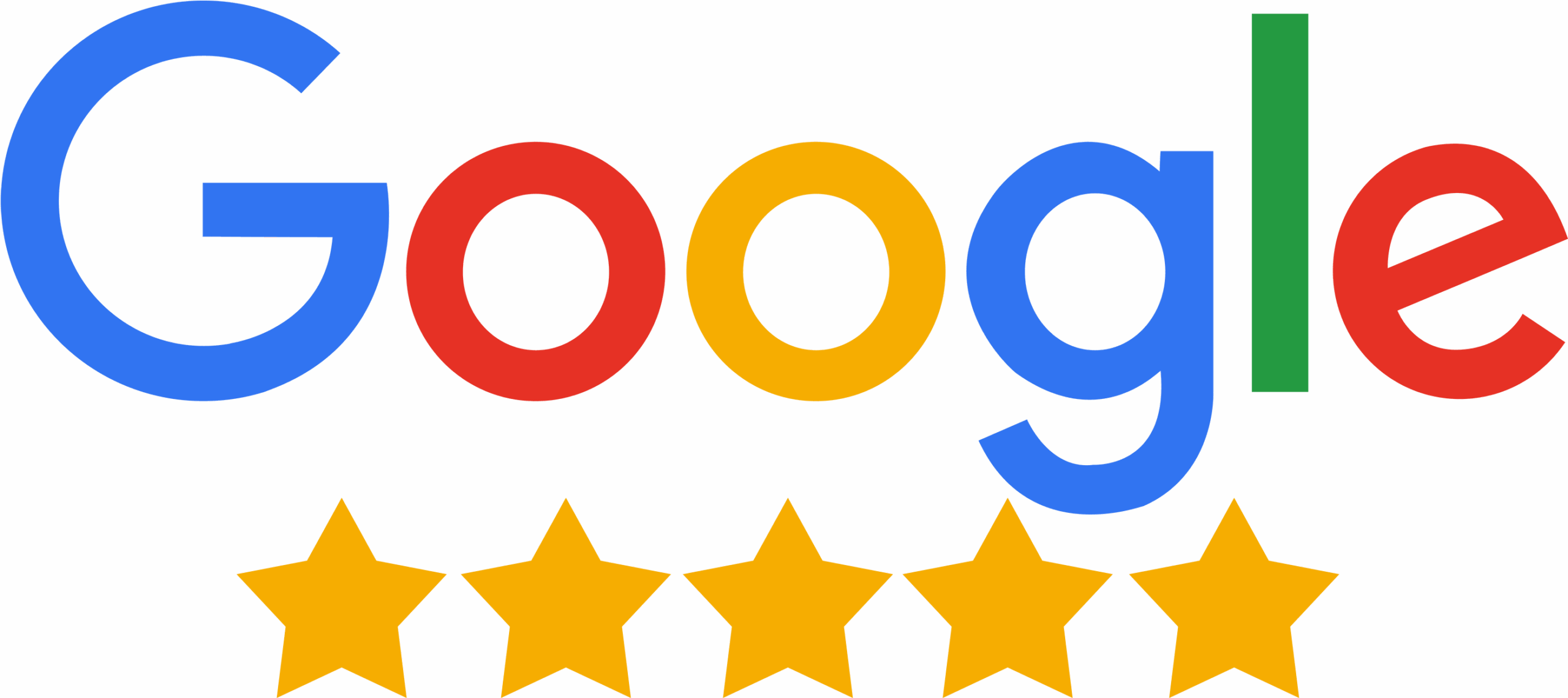 5 stars on Google